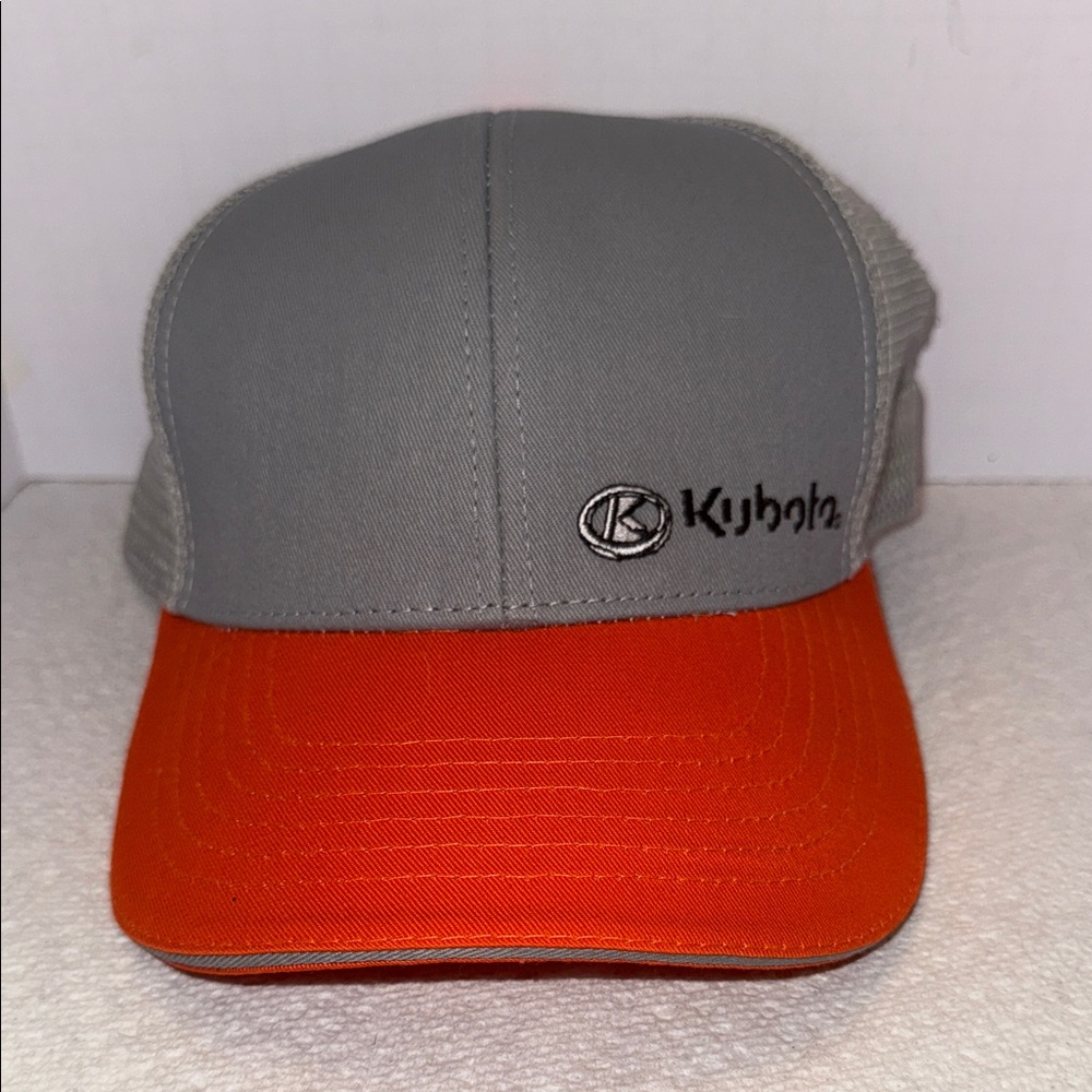 Kubota Gray and Orange SnapBack Hat